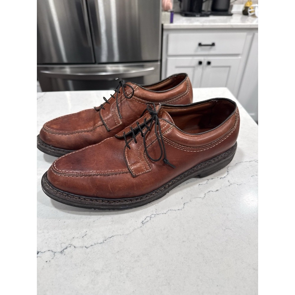 Allen Edmonds Men's "Wilbert" Split Toe Blucher Brown Oxford Shoe Size 9